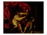 Joseph and Potiphar's Wife reproduction procédé giclée par Giovanni Biliverti