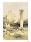 The Dromos or Central Hall of the Great Temple of Amun, Karnak, from "Egypt and Nubia," Vol.2 Giclee Print by David Roberts