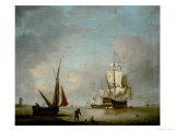 A Frigate in Calm Water Giclee Print by Thomas Mellish A Frigate in Calm Water Giclee Print by Thomas Mellish