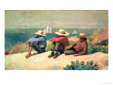 On the Beach, 1875 Giclée-Druck von Winslow Homer