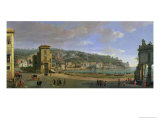 The Riviera of Chiaia at Naples Giclée-Druck von Vanvitelli (Gaspar van Wittel) 