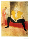 Seated Female Clown, Mlle. Cha-U-Kao, 1896 Giclee Print by Henri de Toulouse-Lautrec
