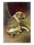 Give a Dog a Bone, 1888 Giclee Print by William Henry Hamilton Trood