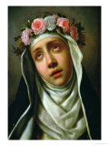 St. Rose of Lima Giclée-tryk af Carlo Dolci