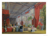 A Portion of the Transept of the Great Exhibition of 1851, Showing Stalls with the Wares reproduction procédé giclée par Joseph Nash