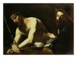 Christ Before Caiaphas, circa 1615 Giclee Print by Giovanni-battista Caracciolo