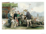 Chinese Cat Merchants, from "China in a Series of Views" by George Newenham Wright 1843 reproduction procédé giclée par Thomas Allom