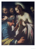 The Incredulity of St. Thomas Giclee Print by Bernardo Strozzi