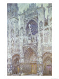 Rouen Cathedral, the West Portal, Dull Weather, 1894 Reproduction procédé giclée par Claude Monet