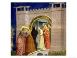 The Meeting at the Golden Gate, circa 1305 Gate in Jerusalem, circa 1305 Giclee Print by Giotto di Bondone 