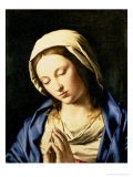 Madonna at Prayer Giclée-tryk af Giovanni Battista Salvi da Sassoferrato