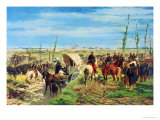 The Italian Camp at the Battle of Magenta, 1859 Giclee Print by Giovanni Fattori