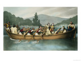 Ali Pasha of Janina Hunting on Lake Butrinto in March 1819 Giclee Print by Louis Dupré