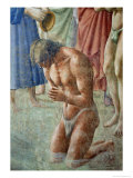 St. Peter Baptising the Neophytes, circa 1427 (Detail) Reproduction procédé giclée par Tommaso Masaccio