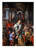 The Alchemist's Workshop, 1570 reproduction procédé giclée par Jan van der Straet