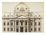 Design for the Ecole Militaire, Paris, 1751 Giclee Print by Jacques-Ange Gabriel