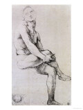 Study of Adam for the "Disputa," circa 1510 Reproduction procédé giclée par Raphael 
