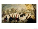 Skating Scene Giclee-trykk av Adam Van Breen