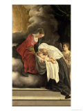 Madonna and Child with St. Frances of Rome Reproduction procédé giclée par Orazio Gentileschi