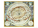 Planetary Orbits, Plate 18 from "The Celestial Atlas, or the Harmony of the Universe" Giclee Print by Andreas Cellarius