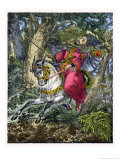 The Death of Absalom, from a Bible Printed by Edward Gover, 1870s Giclee-trykk av Siegfried Detler Bendixen The Death of Absalom, from a Bible Printed by Edward Gover, 1870s Giclee-trykk av Siegfried Detler Bendixen