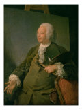 Portrait of Jean-Baptiste Oudry circa 1753 Giclee Print by Jean-baptiste Perroneau
