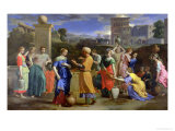 Eliezer and Rebecca at the Well, 1648 Giclee Print by Nicolas Poussin