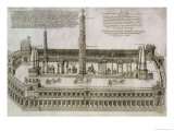 Plan of the Circus Maximus, Rome Giclee Print by Nicolas Beautrizet