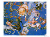 Signs of the Zodiac Including Battling Centaurs, Detail from the Vault of the "Sala Del Mappamondo" reproduction procédé giclée par Giovanni De' Vecchi