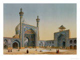 View of the Courtyard of the Mesdjid-I-Shah, Isfahan, from "Modern Monuments of Persia" Giclee Print by Pascal Xavier Coste