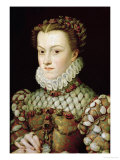 Portrait of Elizabeth of Austria Queen of France, c. 1570 Lámina giclée por Francois Clouet Portrait of Elizabeth of Austria Queen of France, c. 1570 Lámina giclée por Francois Clouet