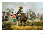 French Cuirassiers at The Battle of Waterloo, Charged and Defeated by The Highlanders Lámina giclée por John Augustus Atkinson French Cuirassiers at The Battle of Waterloo, Charged and Defeated by The Highlanders Lámina giclée por John Augustus Atkinson