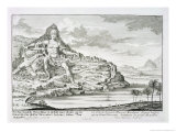 The Colossus of Mount Athos, Macedonia, by Dinocrates, the Architect of Alexander the Great reproduction procédé giclée par Johann Bernhard Fischer Von Erlach