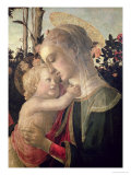 Sandro Botticelli - Madonna and Child with St. John the Baptist, Detail of the Madonna and Child - Giclee Baskı