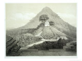 Picturesque View at the Temple of the Cross, Palenque, Plate 20 from "Ancient Monuments of Mexico" reproduction procédé giclée par Johann Friedrich Maximilian Von Waldeck