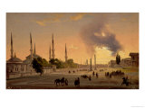 The Racecourse at Constantinople Giclee Print by Ippolito Caffi