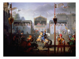 Scene of a Tournament in the Fourteenth Century, 1812 Giclee Print by Pierre Henri Revoil