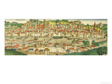 Bird's Eye View of Ratisbon, from the Nuremberg Chronicle by Hartmann Schedel 1493 Giclee Print