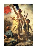 Liberty Leading the People, 28 July 1830 (Detail) Giclée-Druck von Eugene Delacroix