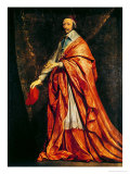 Portrait of Armand-Jean Du Plessis, Cardinal Richelieu Giclee Print by Philippe De Champaigne
