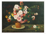 Still Life with Asters Giclee Print by Gustave Courbet Still Life with Asters Giclee Print by Gustave Courbet