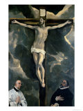 The Crucifixion with Two Donors, circa 1580 Giclee Print by El Greco 
