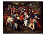 Danse de village Reproduction procédé giclée par Jan Brueghel the Younger