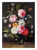 Still Life of Flowers in a Vase, 1661 Reproduction procédé giclée par Jan van Kessel