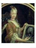 Portrait of Elizabeth Farnese Second Wife of Philip V of Spain Giclee Print by Luis Egidio Melendez