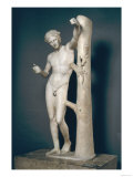 Apollo Sauroktonos Roman Copy of a Greek Bronze Made circa 350 BC and Attributed to Praxiteles Giclee Print by Praxiteles 