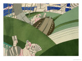 The Watershute at the Fair, circa 1920 reproduction procédé giclée par Charles Martin