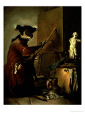 The Monkey Painter, 1740 Giclee Print by Jean-Baptiste Simeon Chardin The Monkey Painter, 1740 Giclee Print by Jean-Baptiste Simeon Chardin