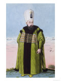 Ibrahim Sultan 1640-48, from "A Series of Portraits of the Emperors of Turkey," 1808 Giclee Print by John Young