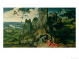 St. Jerome in the Desert Giclee Print by Joachim Patenir